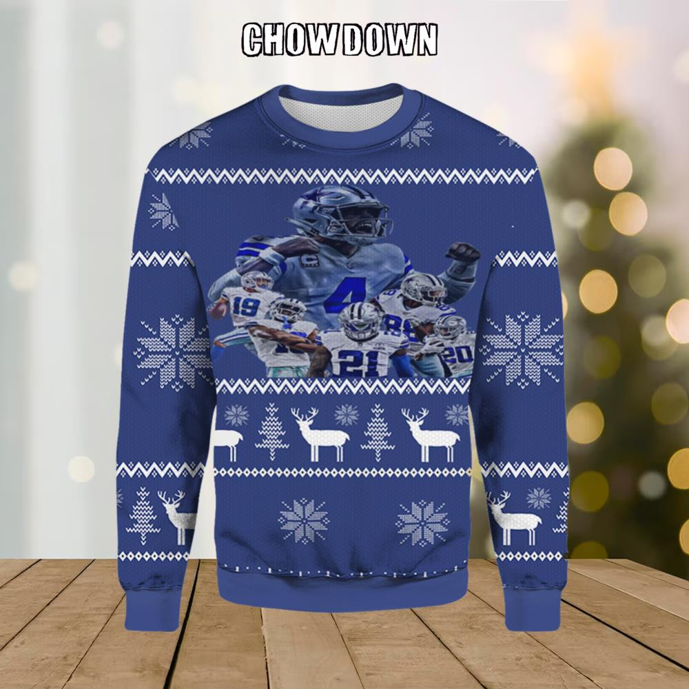 A Football Team Dallas Cowboys Ugly Christmas Sweater