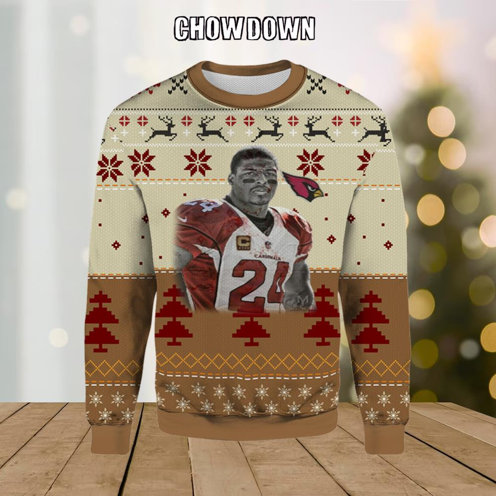 Adrian Wilson Arizona Cardinals Ugly Christmas Sweater