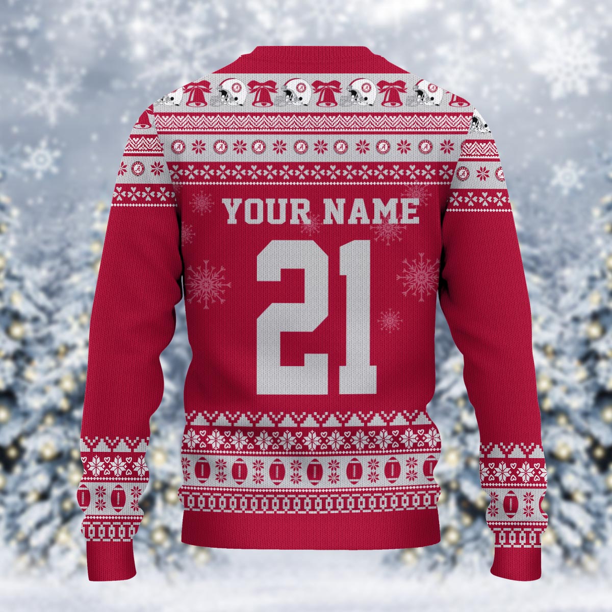 Alabama Crimson Tide Mickey Mouse Santa Ugly Christmas Sweater