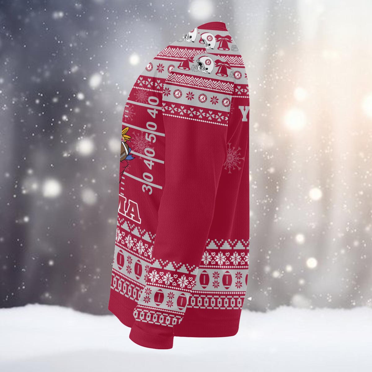 Alabama Crimson Tide Mickey Mouse Santa Ugly Christmas Sweater