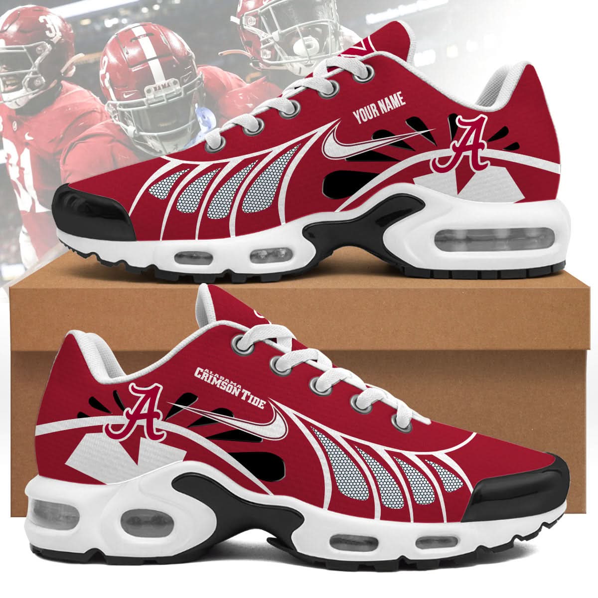 Alabama Crimson Tide Personalized Air Max Shoes 