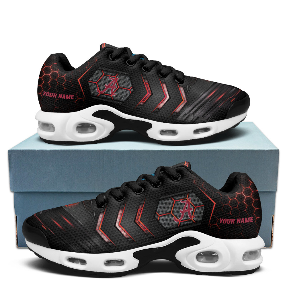 Alabama Personalized Name Team Colors Arrow Line Beehive Pattern TN Air Max Shoes Air Cushion Sneakers