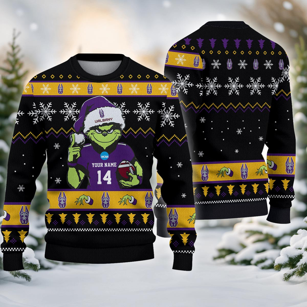 Albany Great Danes Custom Chrismas Ugly Sweater