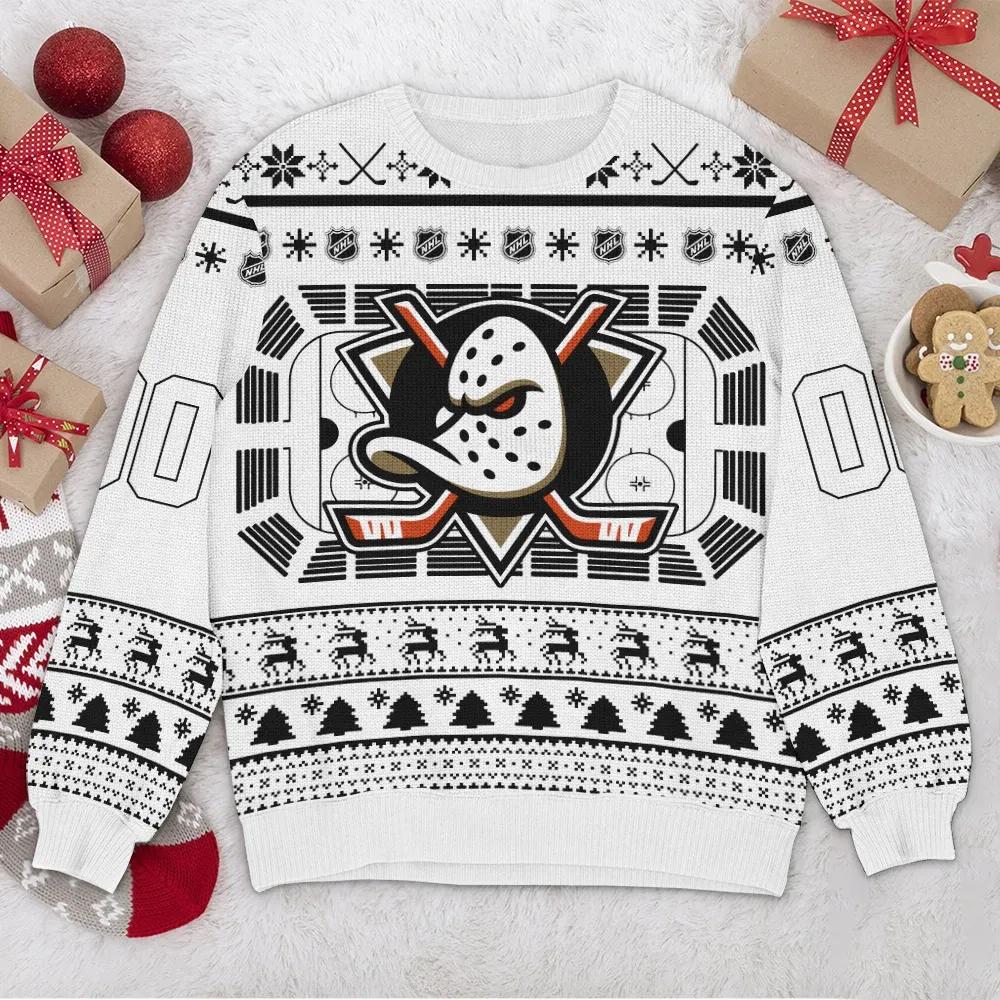Anaheim Ducks Custom Ugly Christmas Sweater