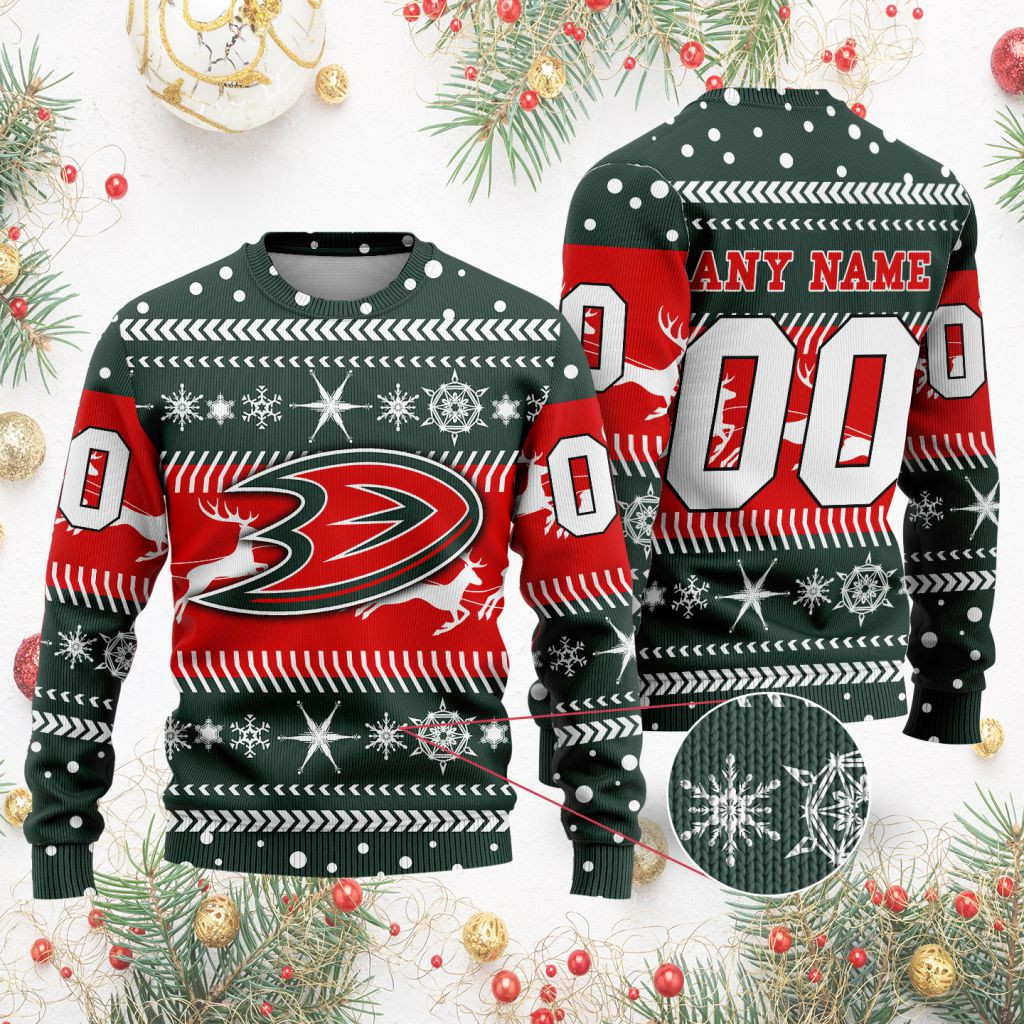 Anaheim Ducks | Specialized Unisex Ugly Christmas Sweater For Chrismas Season