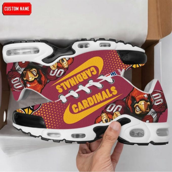 Arizona Cardinals Dot Pattern Custom Name Air Max Shoes Air Cushion Sneakers