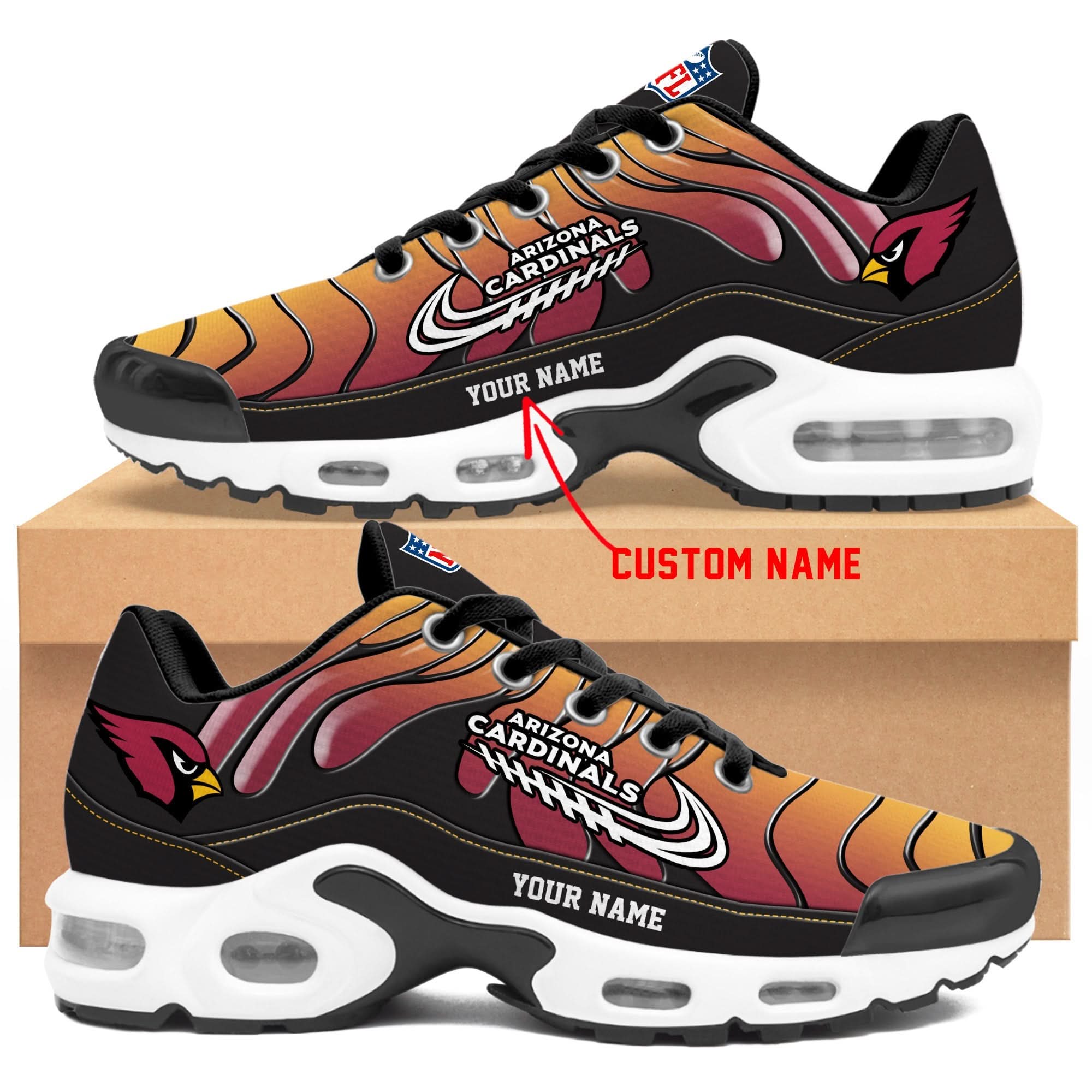 Arizona Cardinals Personalized Air Max Shoes TD