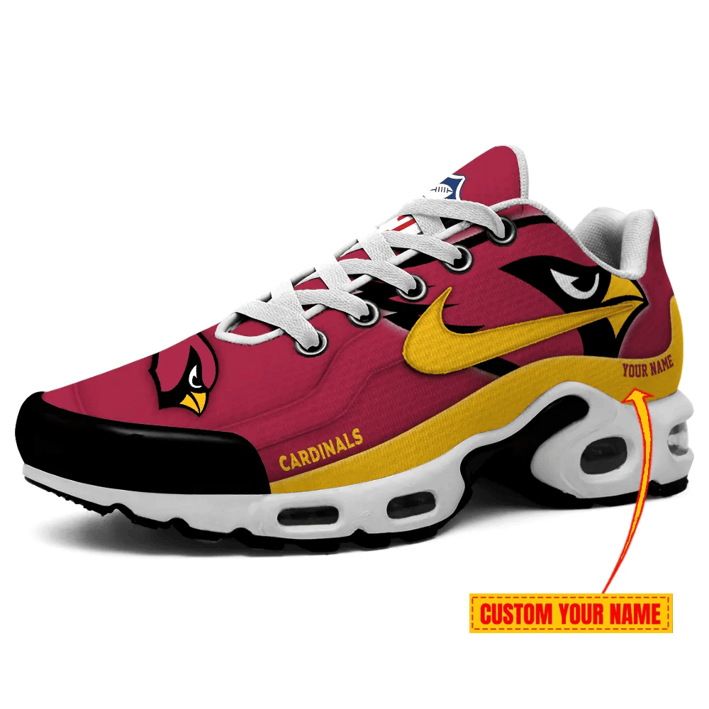 Arizona Cardinals Personalized Name Team Mix Colors V1 TN Air Max Shoes Air Cushion Sneakers