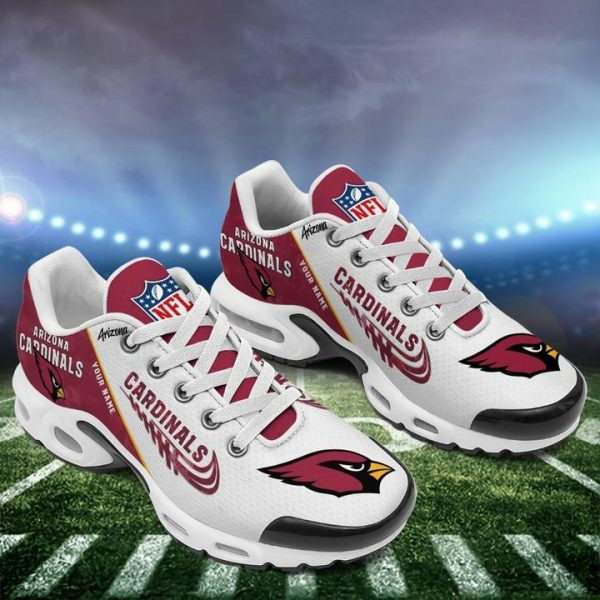 Arizona Cardinals Personalized Name Team Mix Colors Wing Logo TN Air Max Shoes Air Cushion Sneakers