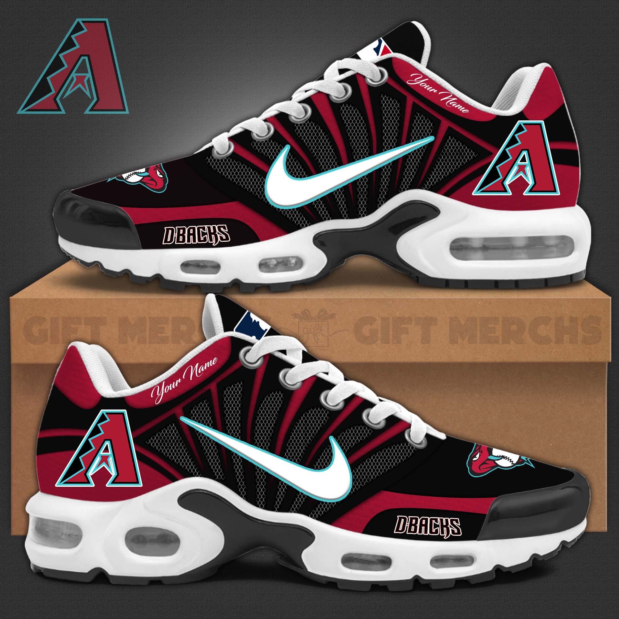 Arizona Diamondbacks TN Air Max Plus Shoes Sneakers For Men And Women