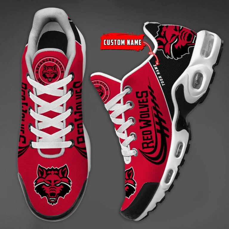 Arkansas State Red Wolves TN Air Max Plus Shoes Sneakers For Men And Women