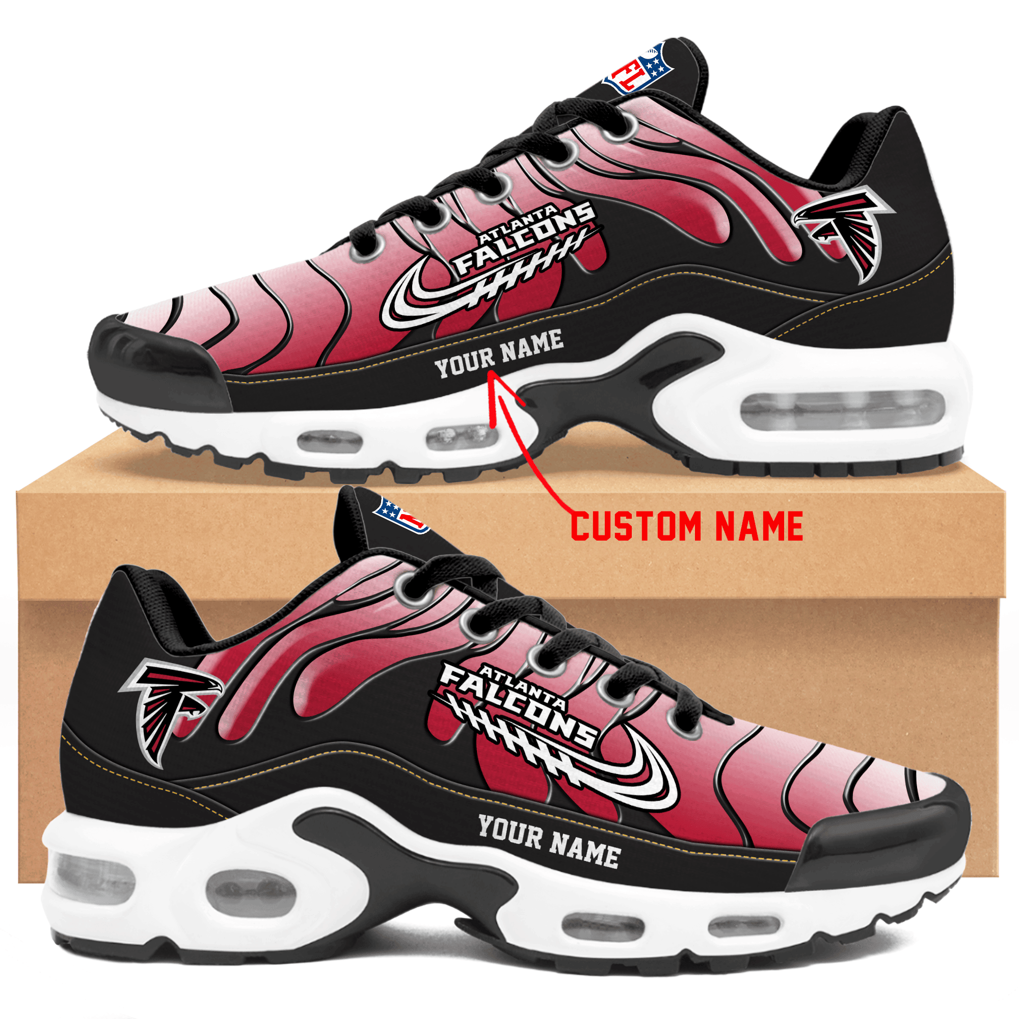 Atlanta Falcons Personalized Air Max Shoes TD