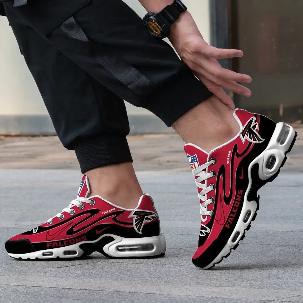 Atlanta Falcons Personalized Name Team Mix Colors V2 TN Air Max Shoes Air Cushion Sneakers