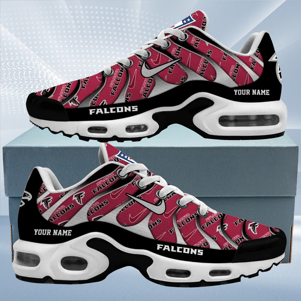 Atlanta Falcons Personalized Name Team Mix Colors V5 TN Air Max Shoes Air Cushion Sneakers