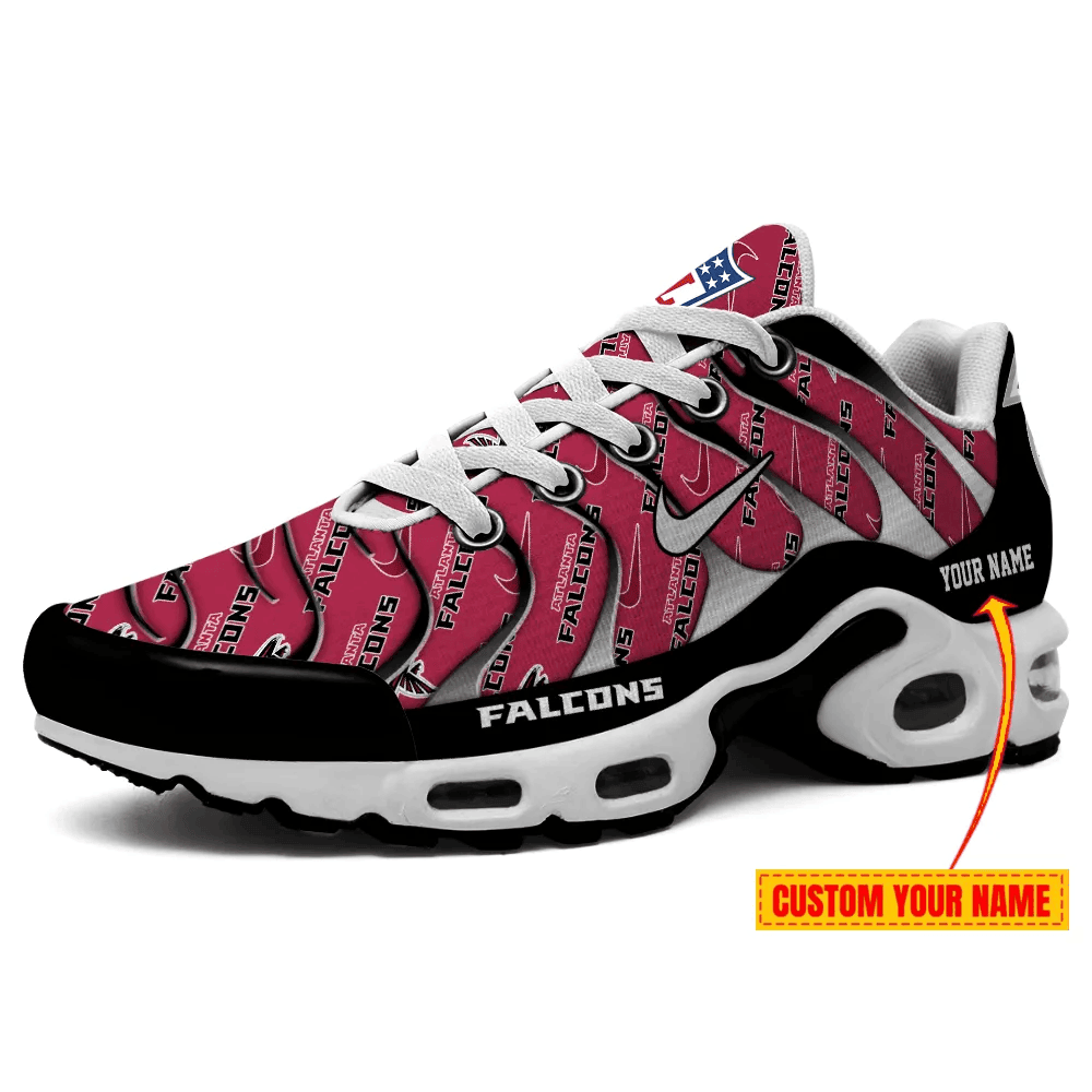 Atlanta Falcons Personalized Name Team Mix Colors V5 TN Air Max Shoes Air Cushion Sneakers
