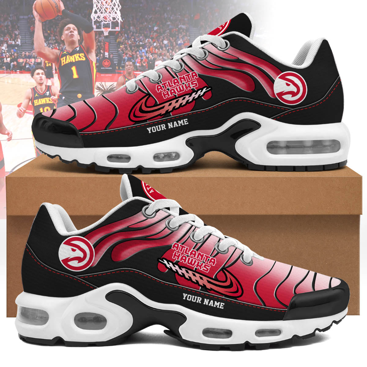 Atlanta Hawks Personalized Air Max Shoes