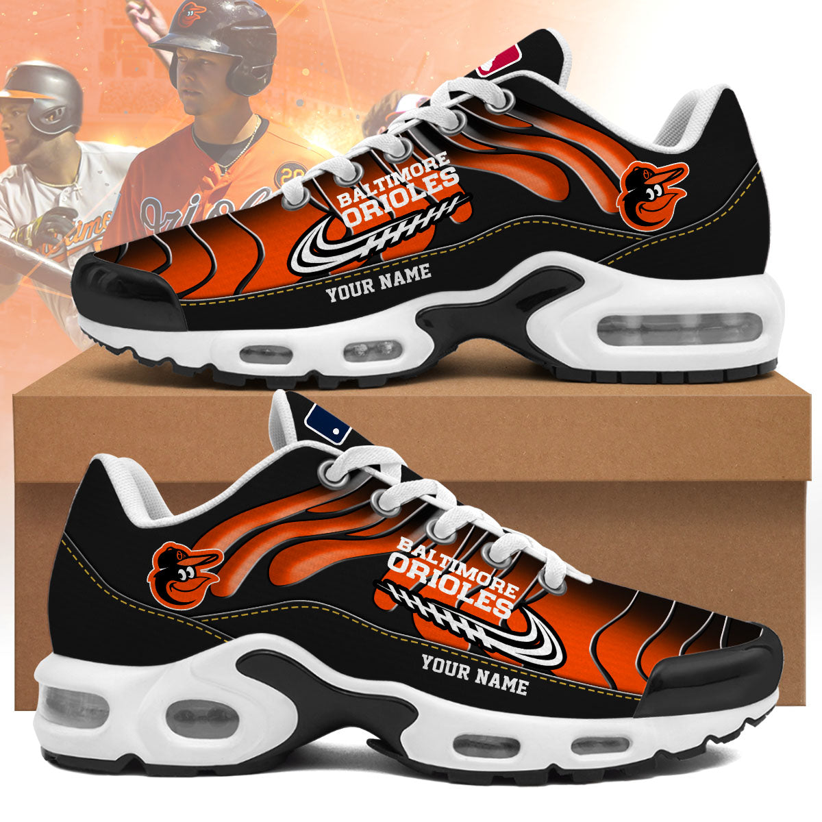Baltimore Orioles Personalized Air Max Shoes