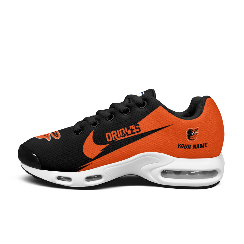 Baltimore Orioles Personalized Name Team Logo Wings Of God Pattern TN Air Max Shoes Air Cushion Sneakers