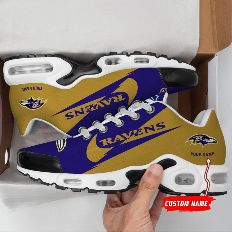Baltimore Ravens Air Max Plus Sport Sneakers For Fan Gifts