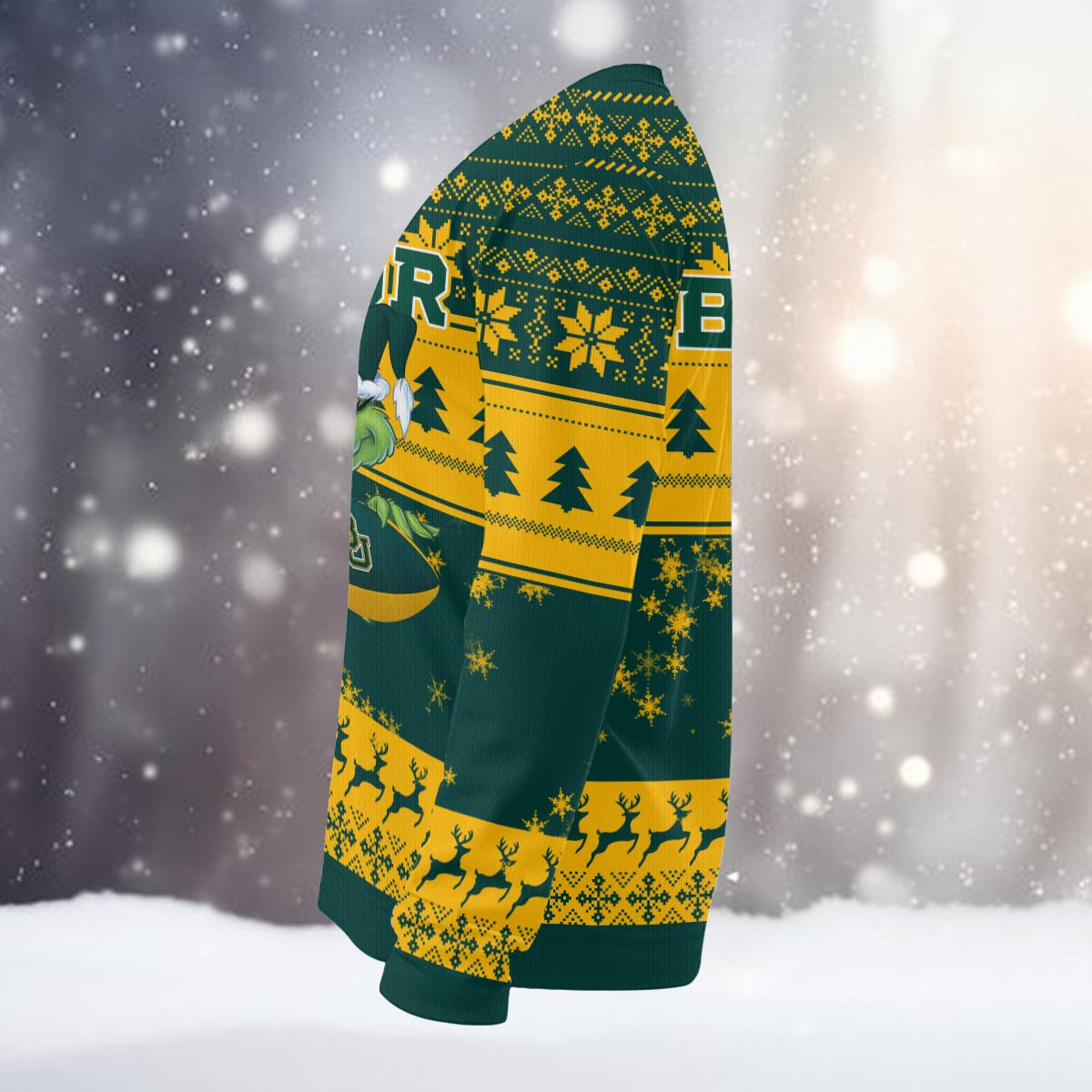 Baylor Bears Grinch Ugly Christmas Sweater