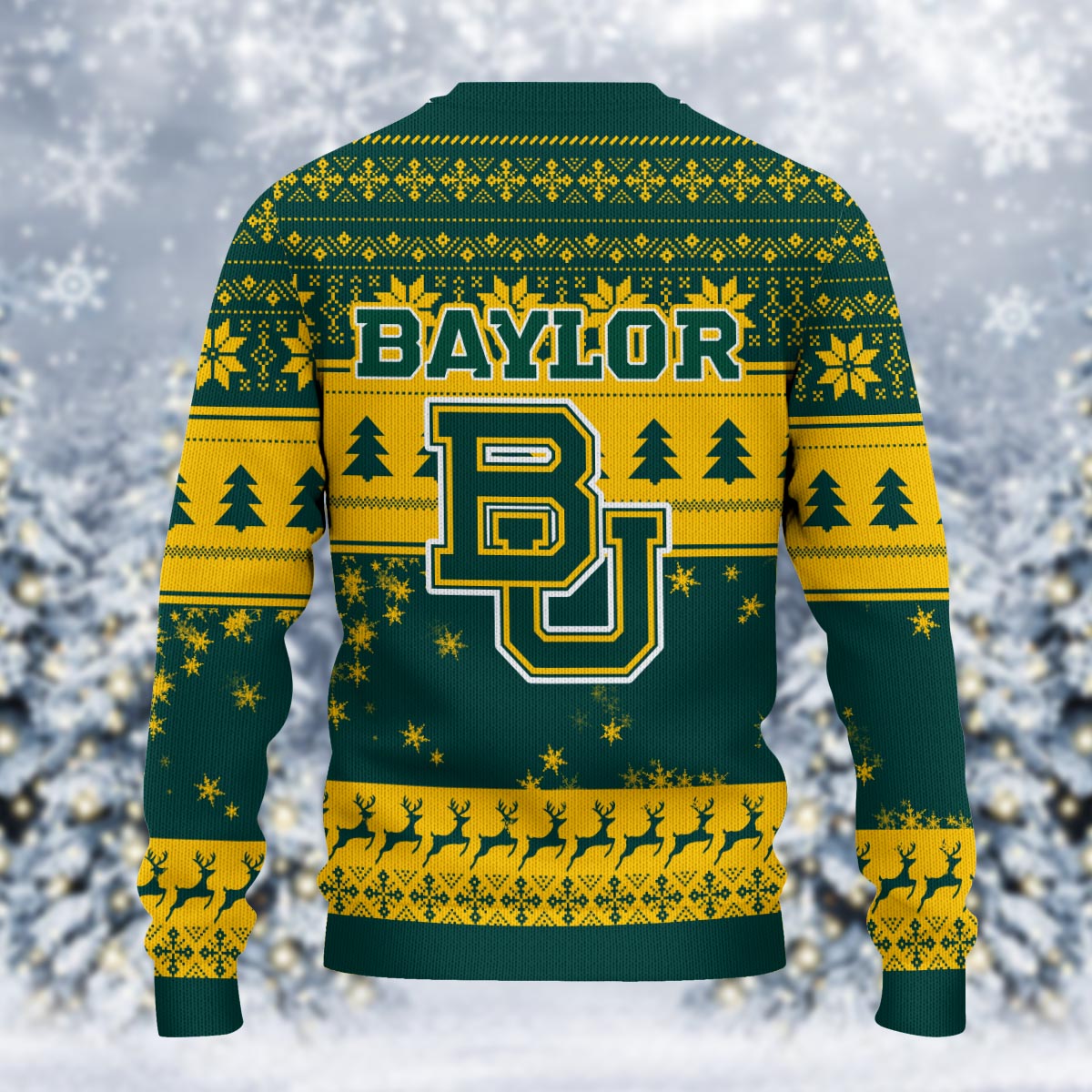 Baylor Bears Grinch Ugly Christmas Sweater