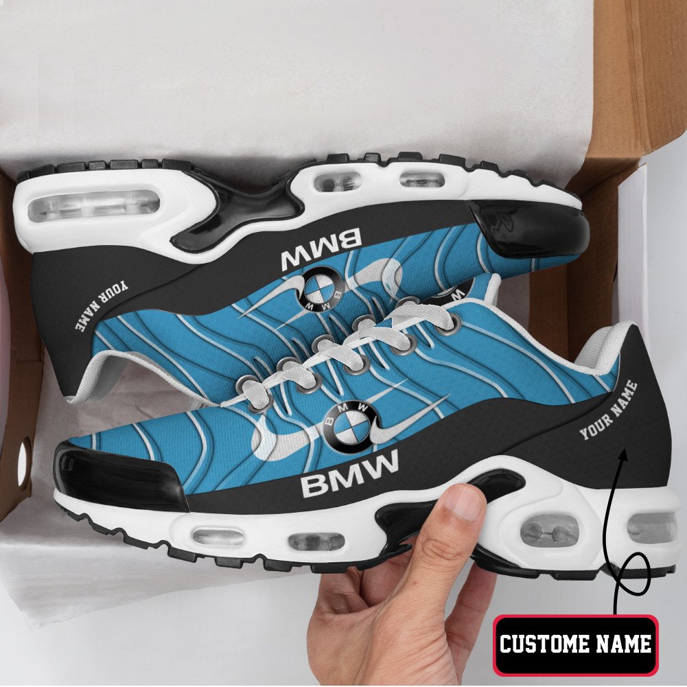 BMW Vibrant Wave Custom Name TN Air Max Shoes Air Cushion Sneakers