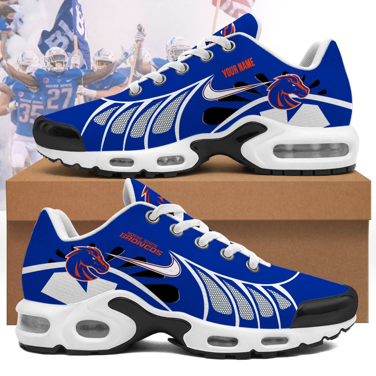 Boise State Broncos Personalized Air Max Shoes 