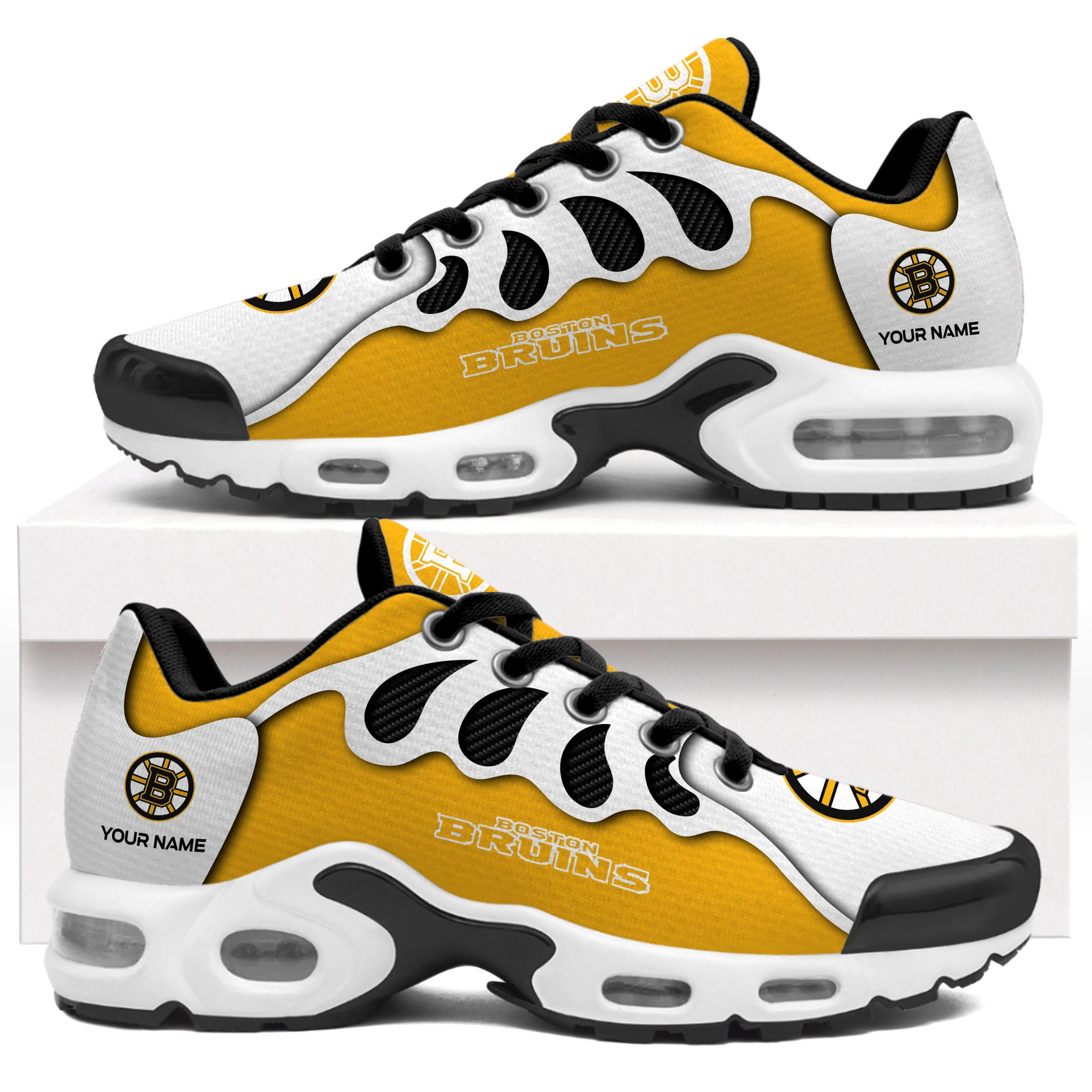 Boston Bruins TN Air Max Plus Shoes Sneakers For Men And Women