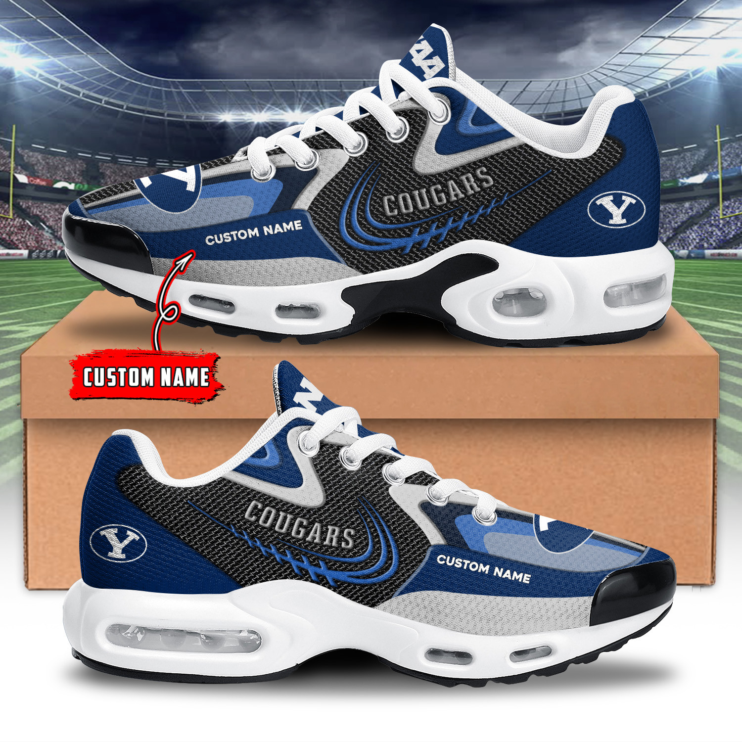 BYU Cougars TN Air Max Plus Shoes Sneakers For Men And Women