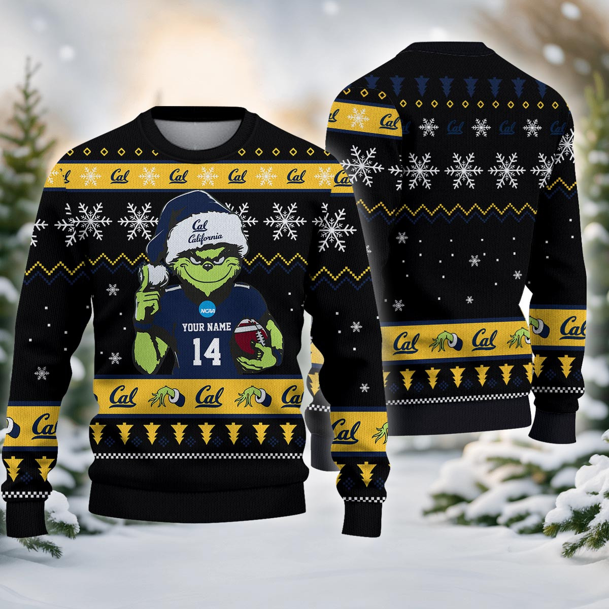 California Golden Bears Custom Chrismas Ugly Sweater