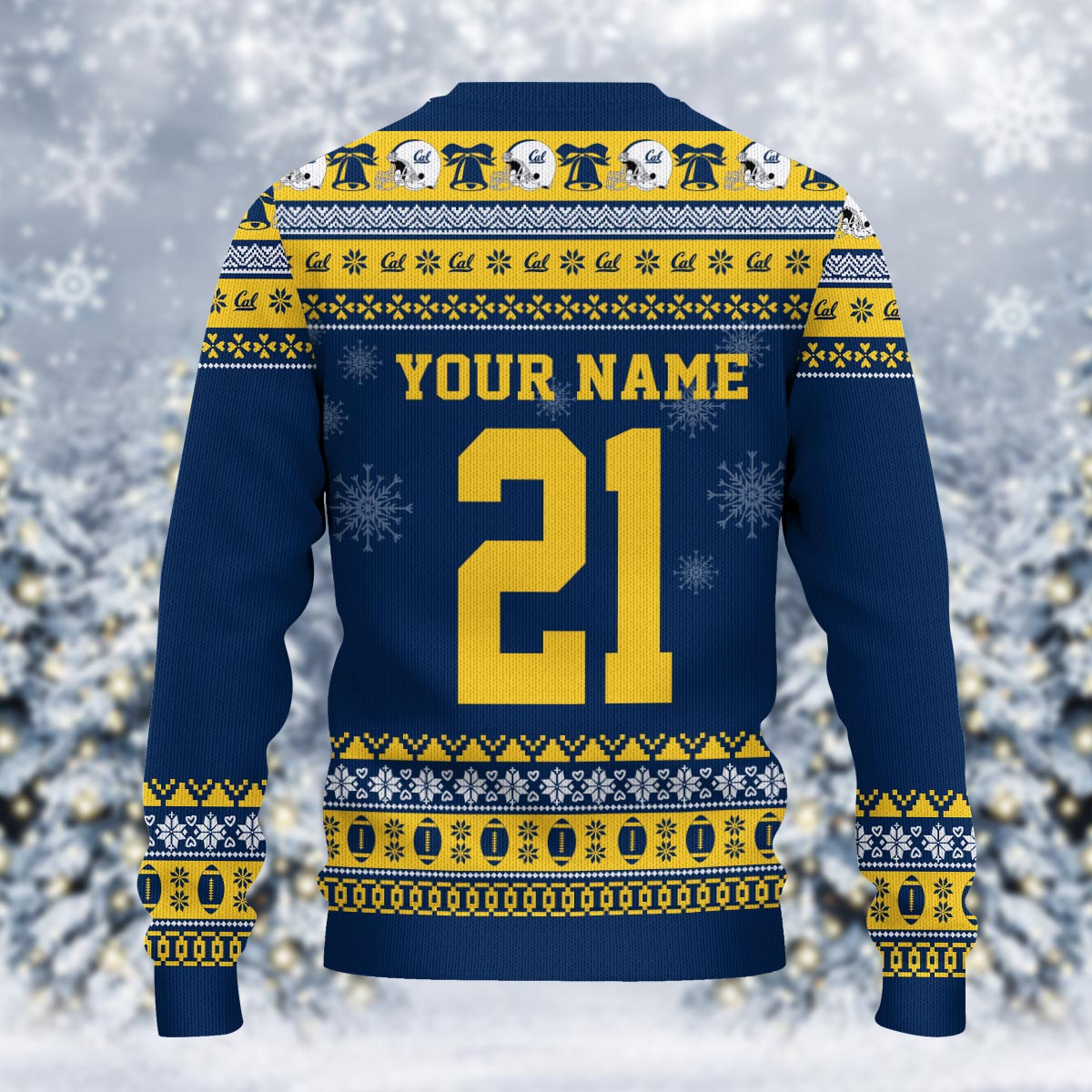 California Golden Bears Mickey Mouse Santa Ugly Christmas Sweater