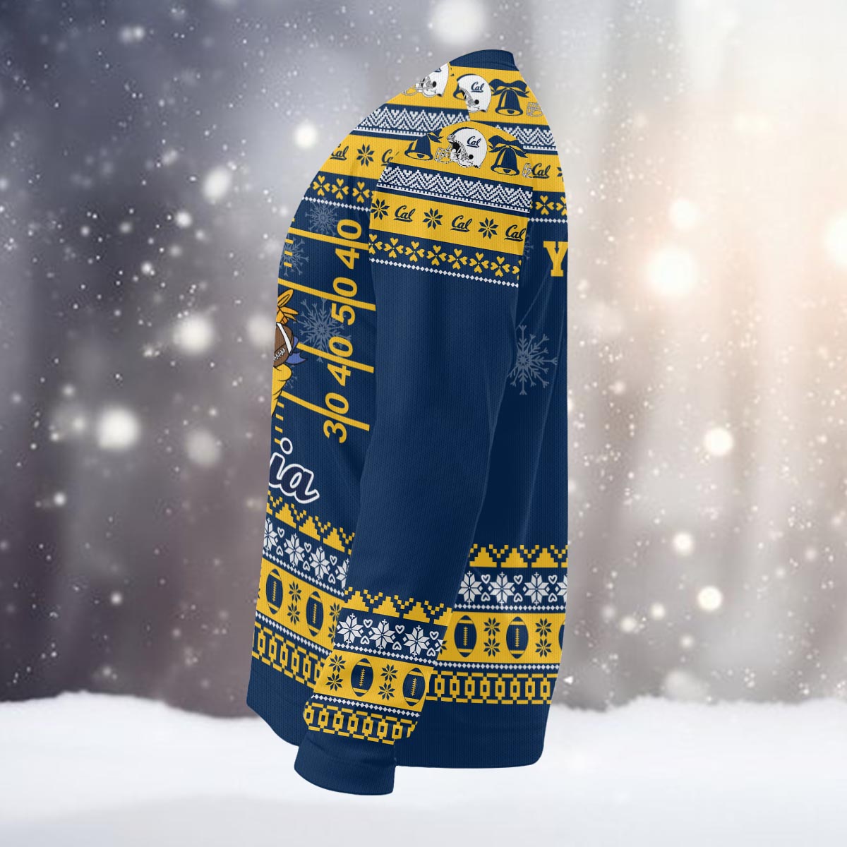 California Golden Bears Mickey Mouse Santa Ugly Christmas Sweater