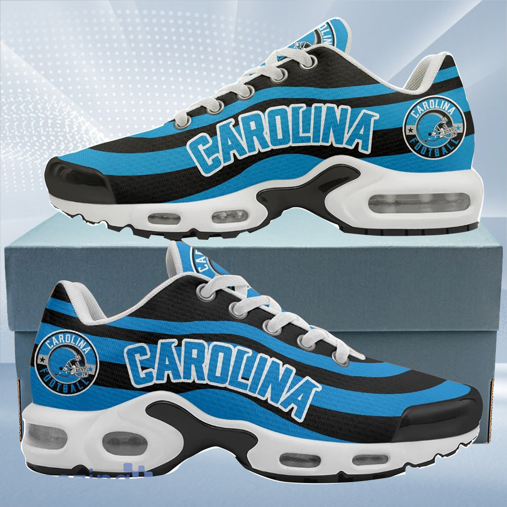 Carolina PanthersFootball Team Logo Colors Waves TN Air Max Shoes Air Cushion Sneakers