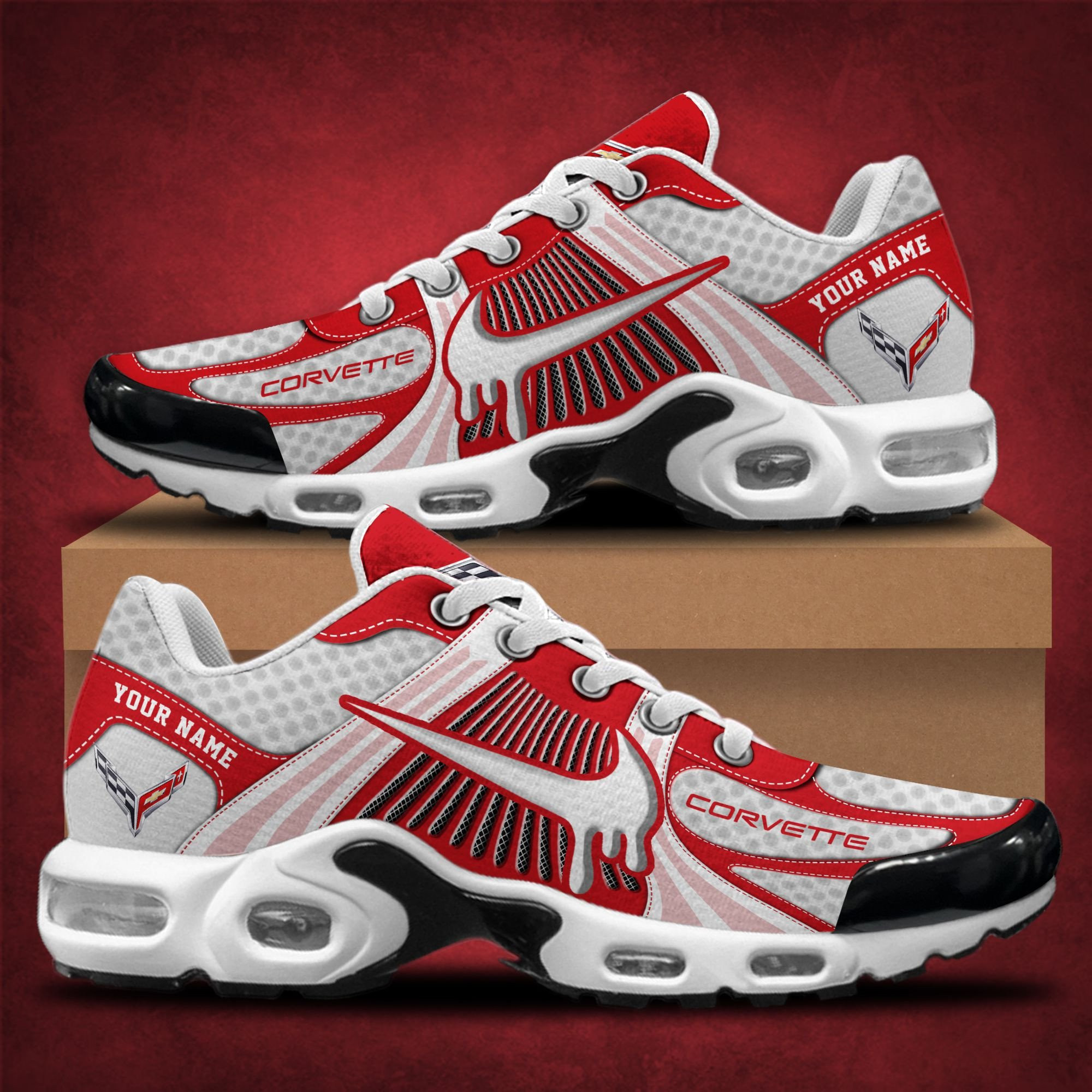Chevrolet Corvette TN Air Max Plus Shoes Sneakers For Men And Women