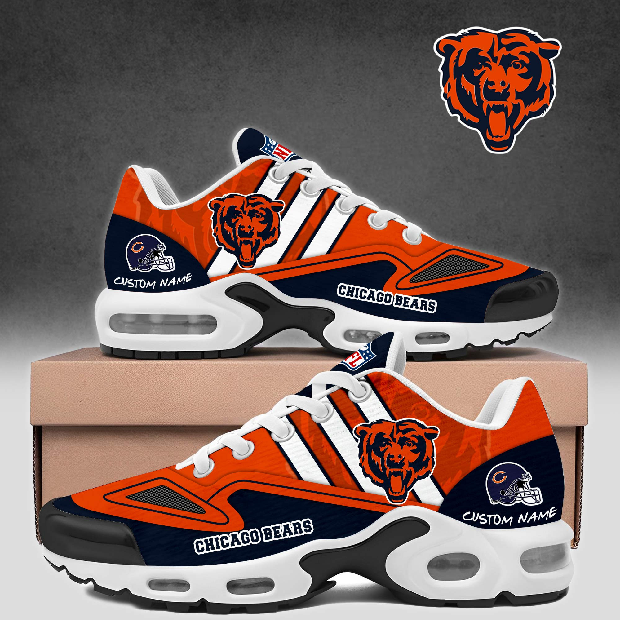 Chicago Bears TN Air Max Plus Shoes Sneakers For Men And Women