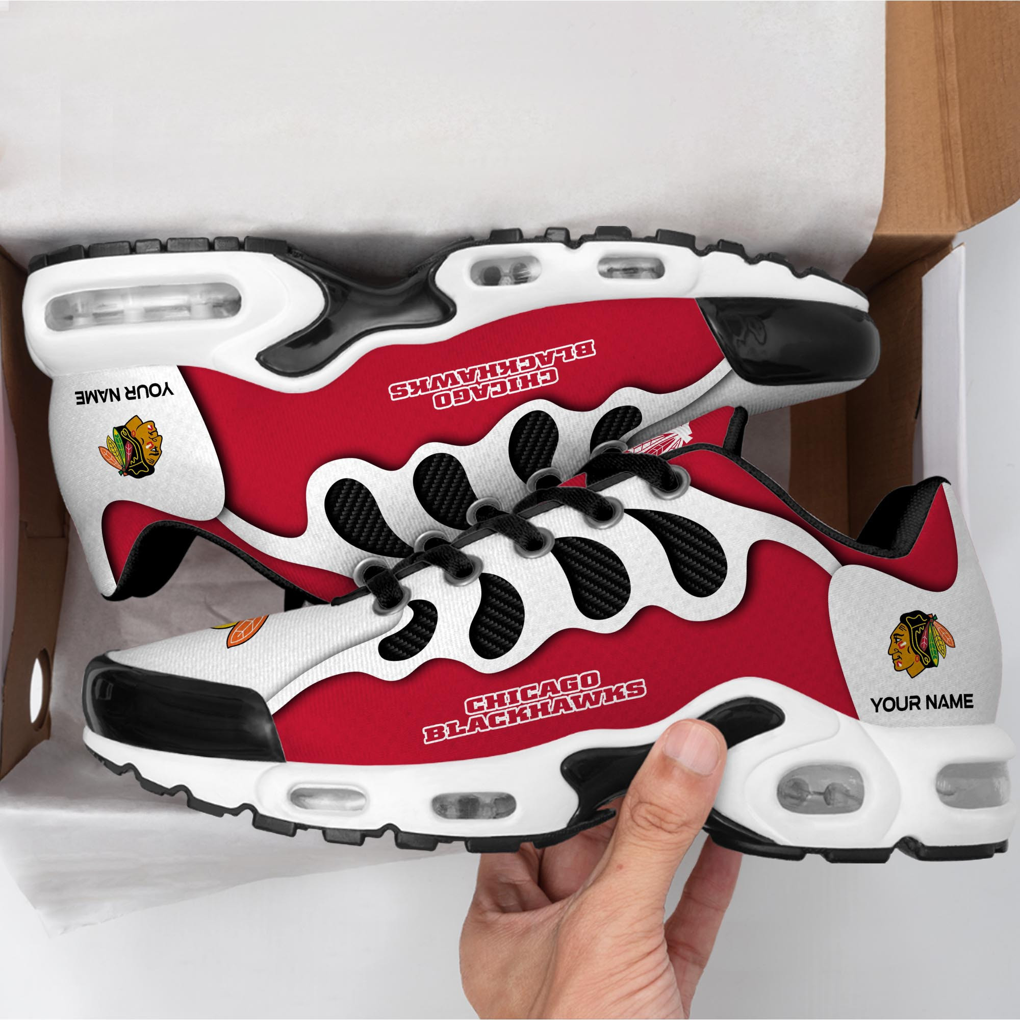 Chicago Blackhawks TN Air Max Plus Shoes Sneakers For Men And Women