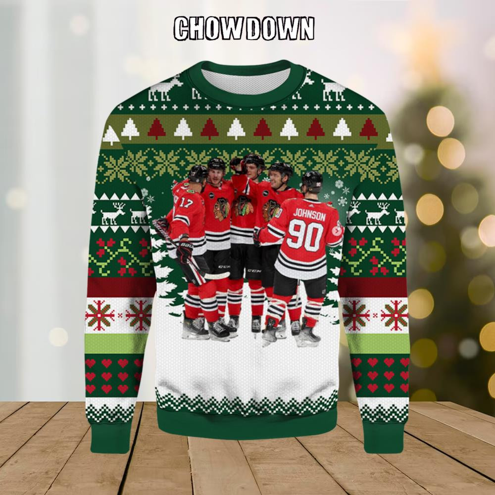 Chicago Blackhawks Winning Team Ugly Christmas Sweater