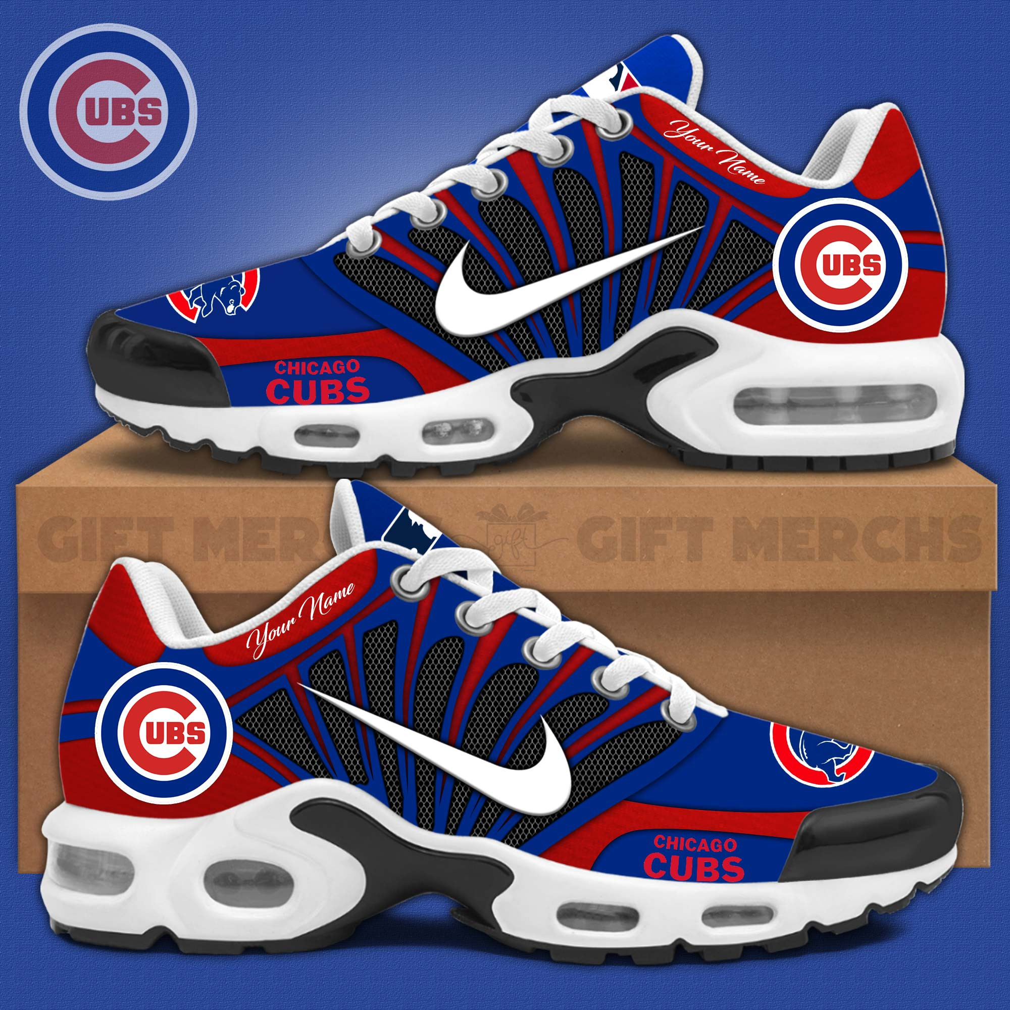 Chicago Cubs TN Air Max Plus Shoes Sneakers For Men And Women