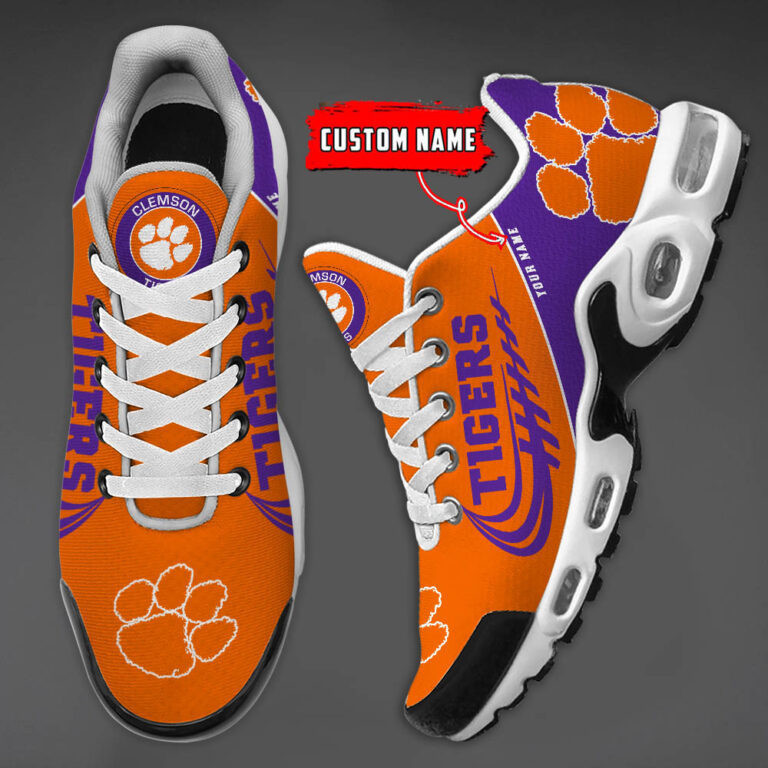 Clemson Tigers TN Air Max Plus Shoes Sneakers For Men And Women