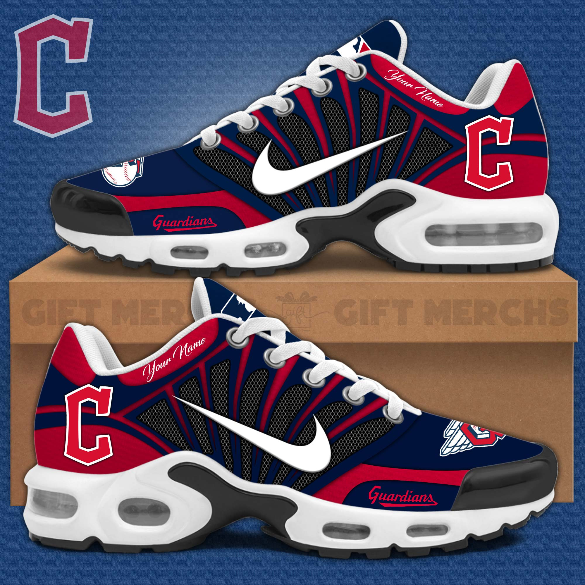 Cleveland Guardians TN Air Max Plus Shoes Sneakers For Men And Women
