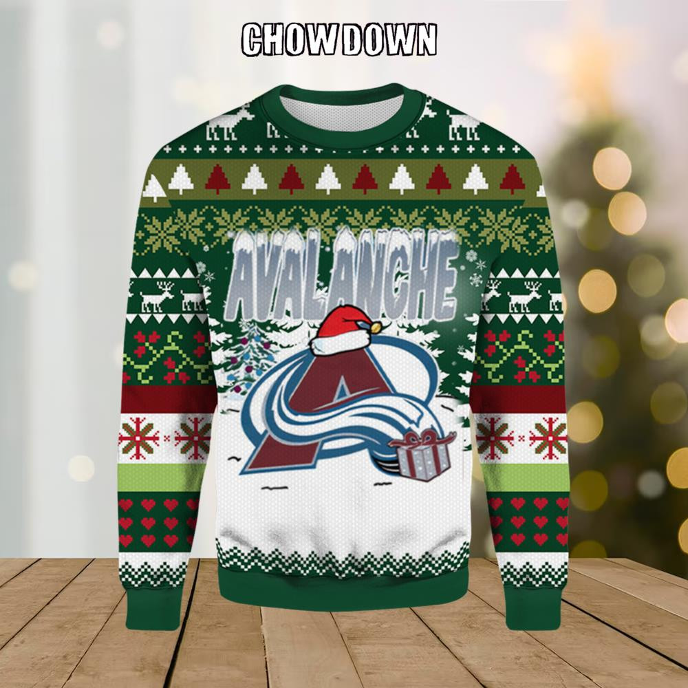 Colorado Avalanche Vintage Ugly Christmas Sweater