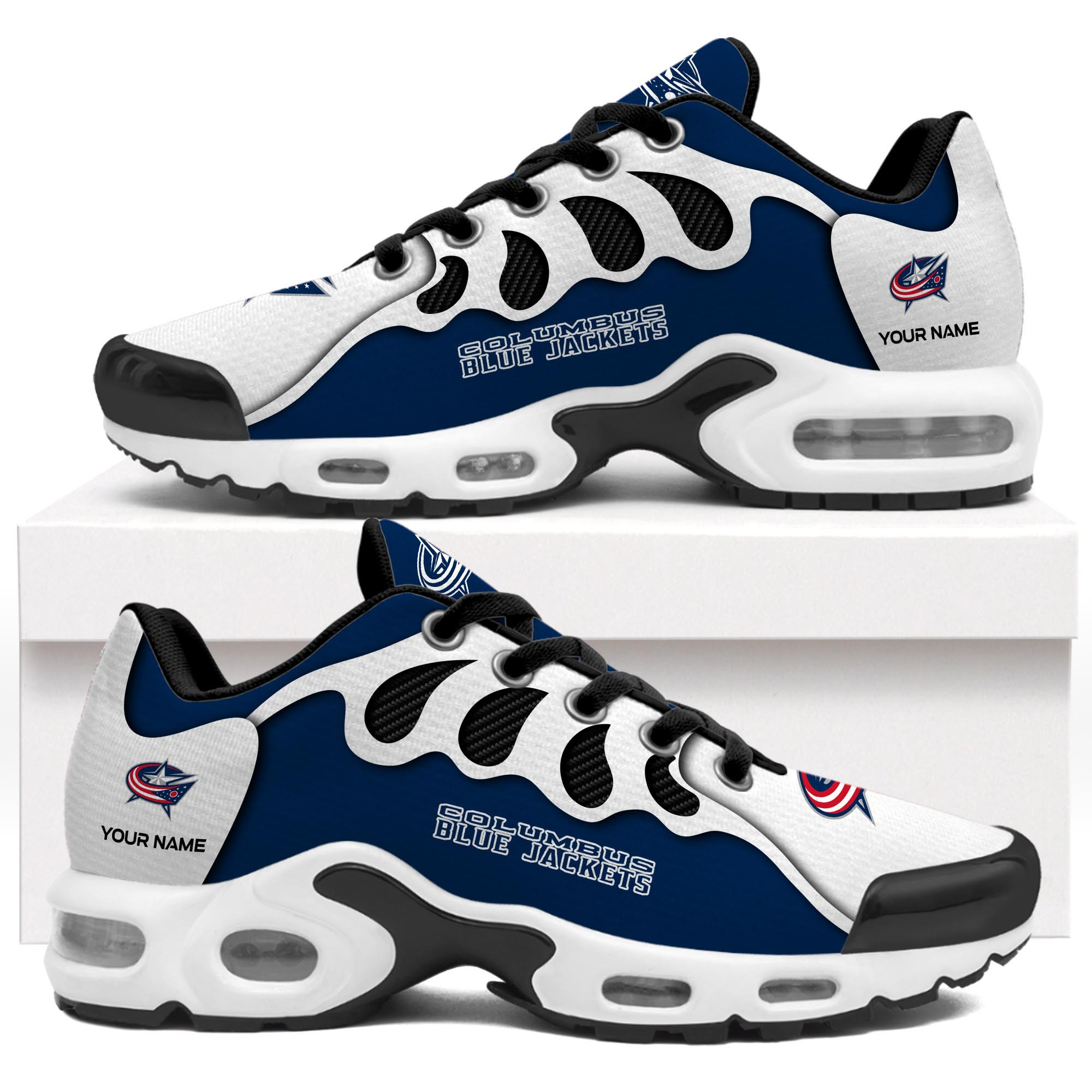 Columbus Blue Jackets TN Air Max Plus Shoes Sneakers For Men And Women