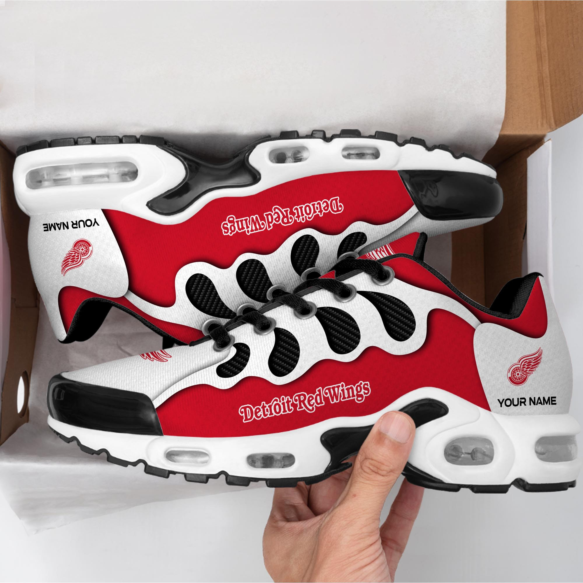Detroit Red Wings TN Air Max Plus Shoes Sneakers For Men And Women