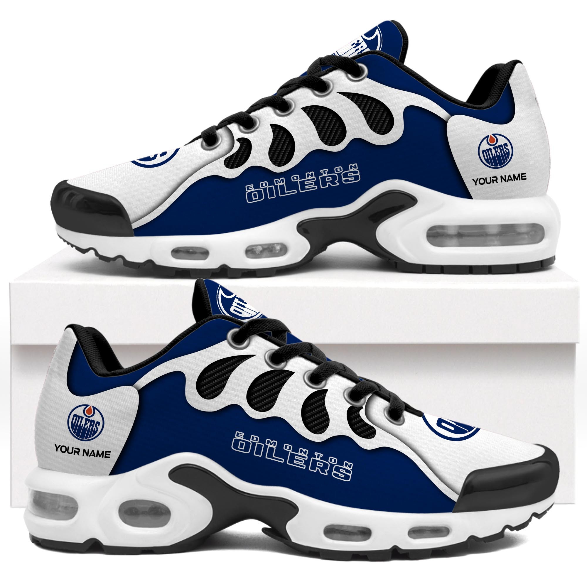 Edmonton Oilers TN Air Max Plus Shoes Sneakers For Men And Women
