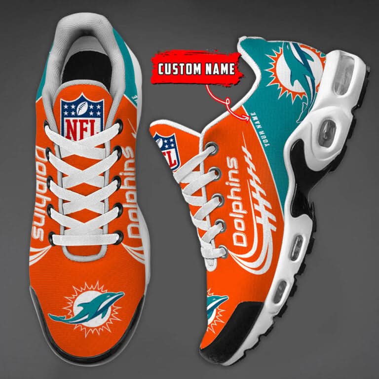 Miami Dolphins-Custom Name-TN Shoes Perfect Gift