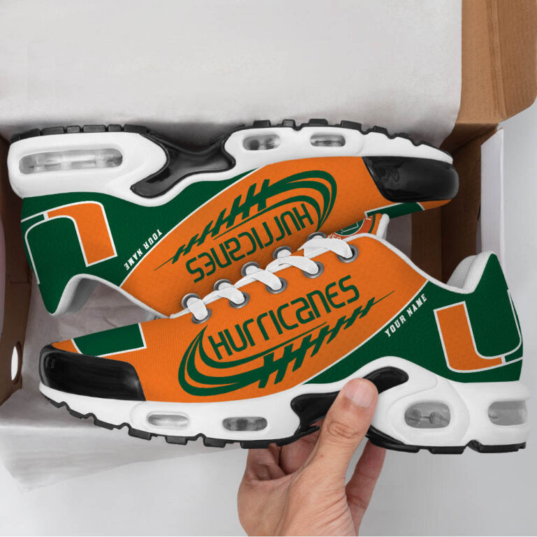 Miami Hurricanes TN Air Max Plus Shoes Sneakers For Men And Women